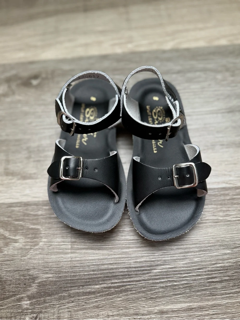 Salt Water Sandals by Hoy Navy Blue Buckle Toddler Sandals
